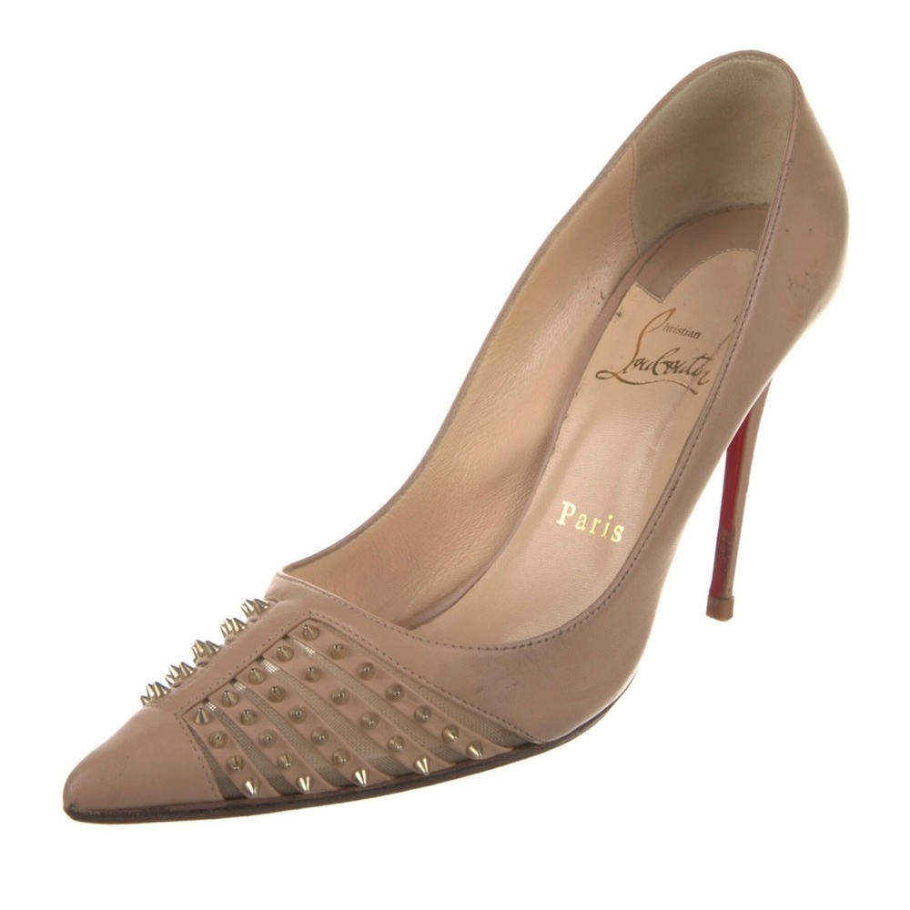 Tan Christian Louboutin heels